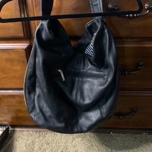 Faux leather black bag from Charming Charlie